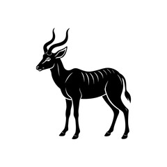 antelope silhouette vector illustration sublimation