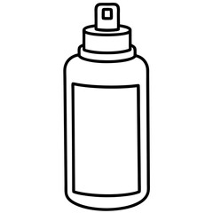 deodorant outline coloring book page line art illustration digital drawing