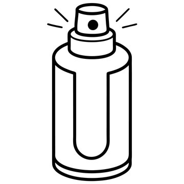 recommend clip art: deodorant outline coloring book page line art illustration digital drawing