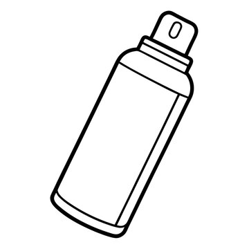 recommend clip art: deodorant outline coloring book page line art illustration digital drawing