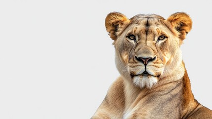 Obraz premium Seated Lioness with a Graceful Expression