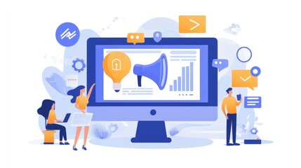 person with laptop and graphs