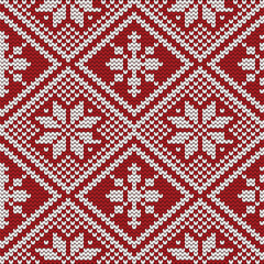 christmas seamless pattern with snowflakes