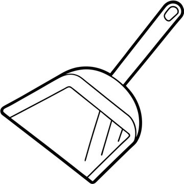 recommend clip art: dustpan outline coloring book page line art illustration digital drawing