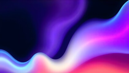 Fototapeta premium 3D modern wallpaper background is made up of a 3d holographic liquid wave, iridescent chrome fluid silk, and neon metal gradient effects.