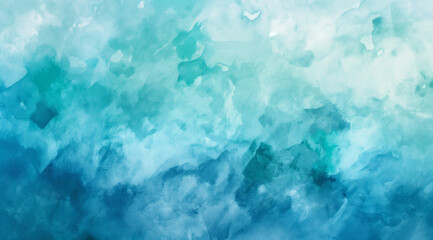 Obraz premium turquoise splashes background, of an abstract watercolor watercolor artwork with vibrant turquoise hues, evoking tropical seas and relaxation