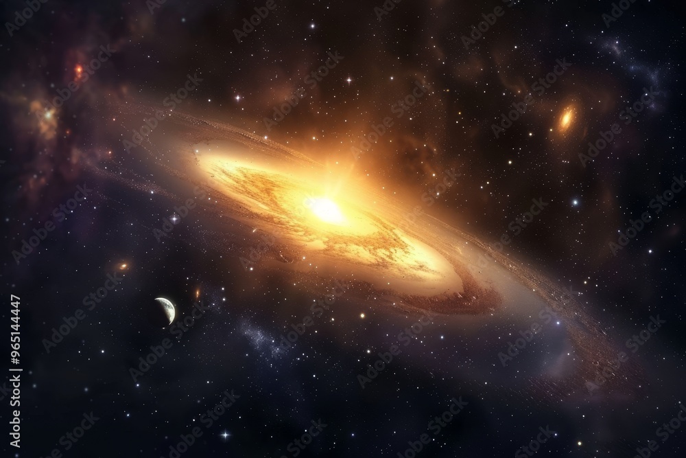 Wall mural beautiful outer space view