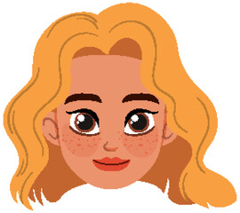 Smiling Blonde Avatar Illustration