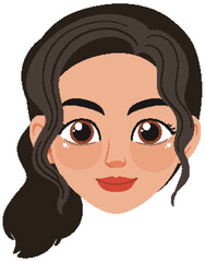 Smiling Woman Avatar Illustration