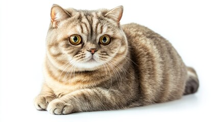 Fototapeta premium British cat isolated on white