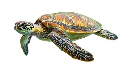 Fototapeta premium turtle isolated on white