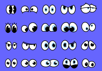 Pop Art Eyes Element Set