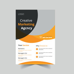 creative marketing  flyer design template