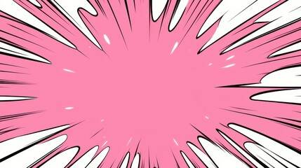 A playful baby pink pop art background featuring retro comic style and halftone dots, perfect for vibrant designs.