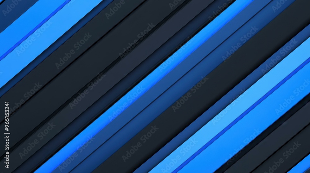 Poster a striking black and blue abstract background featuring dynamic diagonal lines, perfect for modern d