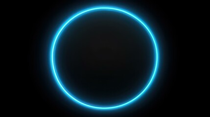 Obraz premium Vibrant blue circle on a clear canvas, perfect for adding your own text or image on a transparent backdrop.