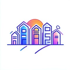 Innovative logo design for an AIdriven real estate investment advisor that captures expertise and trust.