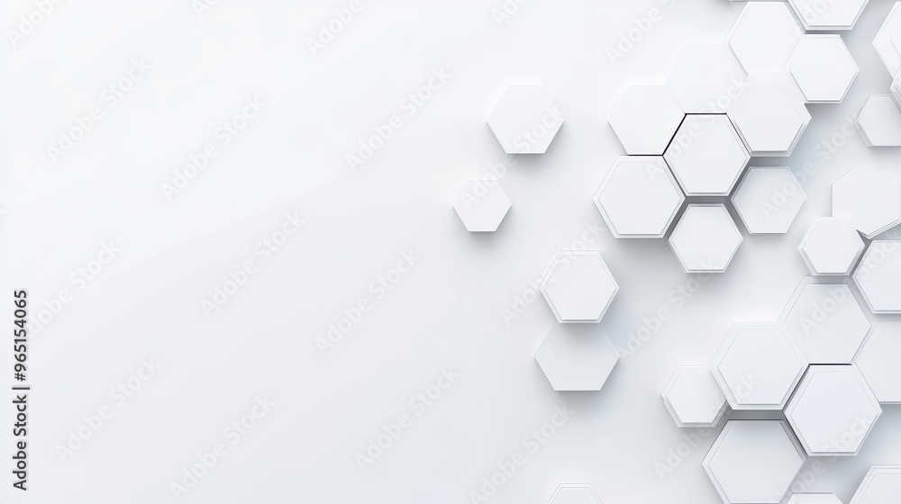 Poster discover a sleek hexagonal design with a minimalist touch, perfect for modern aesthetics and creativ