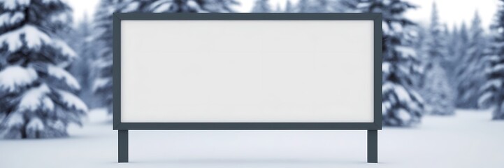 Obraz premium Blank standy advertising billboard,mock up. Template, consumerism, advertising, white screen, copy space and mockup concept