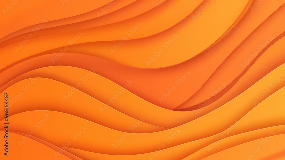 Poster a vibrant orange abstract background with smooth gradient lines, perfect for modern designs with a p