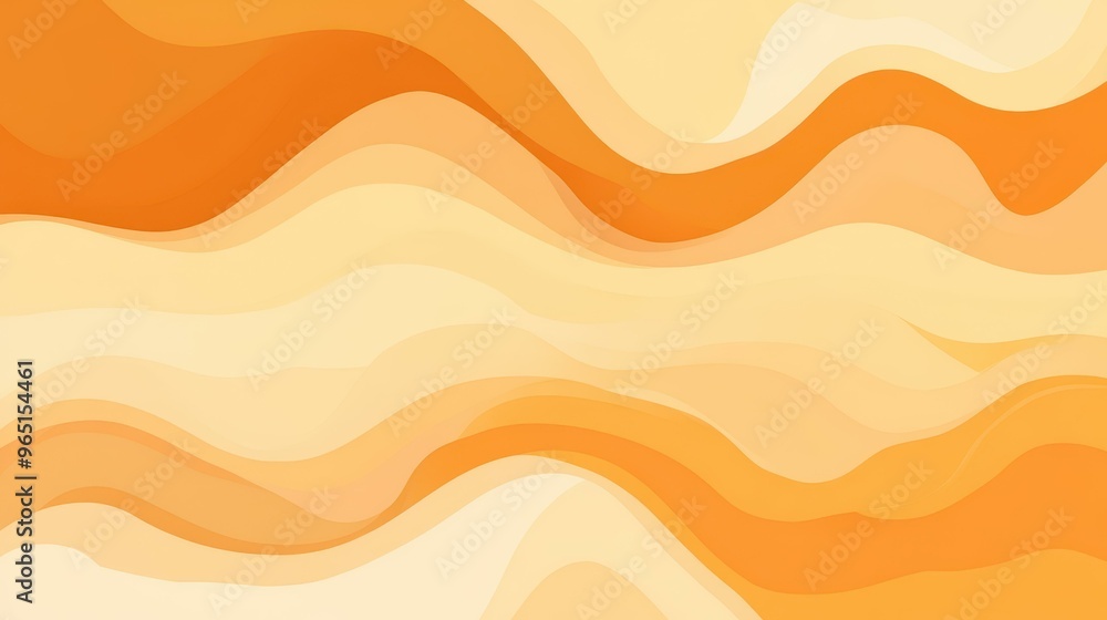 Poster a vibrant orange abstract background with smooth gradient lines, perfect for modern designs with a p