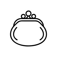 Obraz premium Vector business coin purse icon 