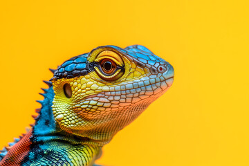 Obraz premium A close up of a lizard with an isolated background