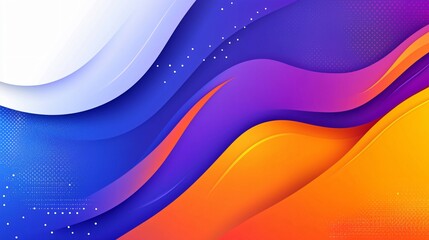 Abstract Colorful Waves Background