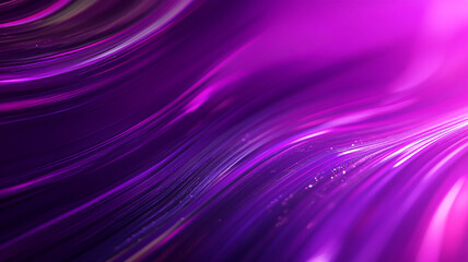 Obraz premium Abstract purple waves with shimmering highlights flowing smoothly in a dynamic pattern