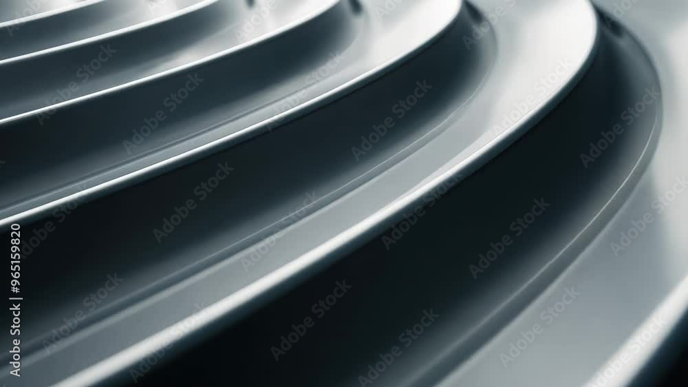 Aufkleber a close-up of smoothly curved lines creating an abstract pattern