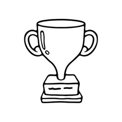 Trophy outline illustration