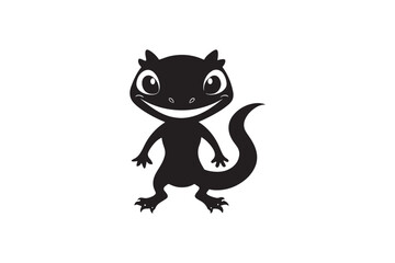 Gecko silhouette vector illustration, Gecko silhouette vector, Gecko silhouette PNG 