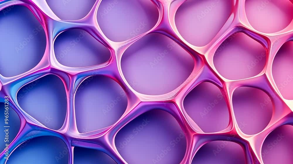 Poster abstract pattern of colorful cells creating a vibrant, organic texture.