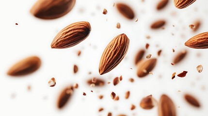 Fototapeta premium Flying Almonds