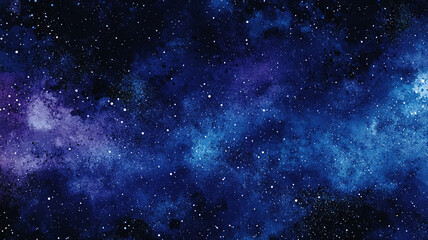 Fototapeta premium A cosmic illustration of a starry night sky filled with vibrant colors and distant galaxies