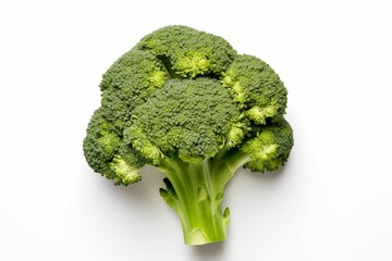 Broccoli isolated on white background. Generative ai