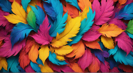 Obraz premium colorful feathers background