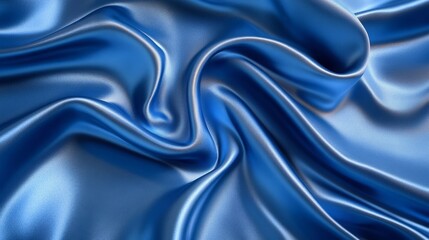Obraz premium Blue satin fabric background