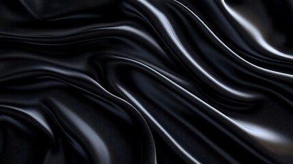 Obraz premium Abstract Black Liquid Swirling