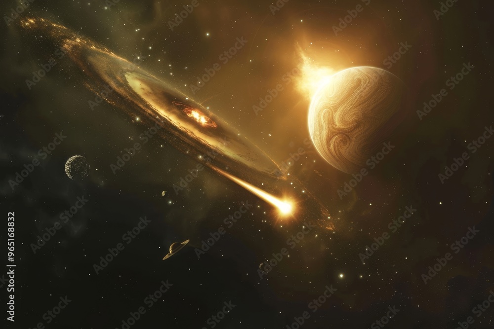 Wall mural beautiful outer space view