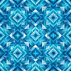 Abstract Geometric Blue Tiles, Geometric, Pattern, Abstract