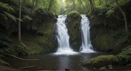 Fototapeta premium waterfall in the forest