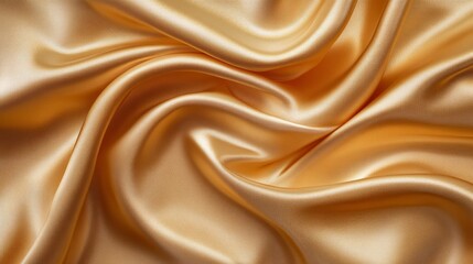 Fototapeta premium Golden satin fabric background