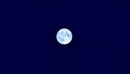 A Brilliant Full Moon Glows in a Montana Summer Sky