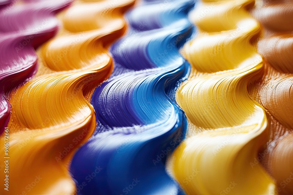 Poster abstract colorful paint swirls background. this photo is perfect for use as a background or texture 
