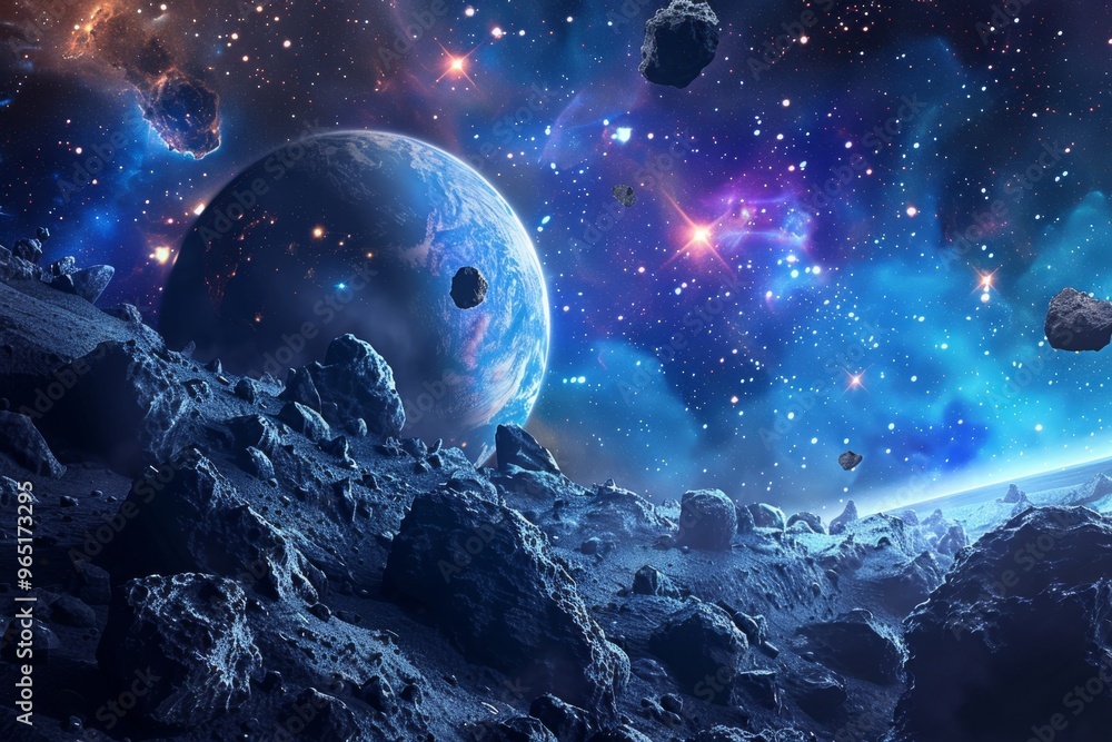 Wall mural beautiful outer space view