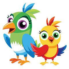 bird cartoon animal illustration vector chicken
