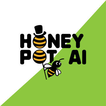 Honey Pot AI Vector Illustrated Logo Template
