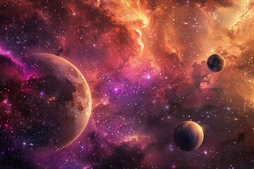 Obraz premium Beautiful Outer Space View