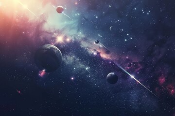 Fototapeta premium Beautiful Outer Space View